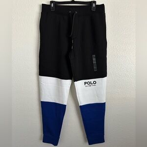 Polo Ralph Lauren 1967 Sport Crest Logo Jogger Pants Pwing Pony Bear Size Medium